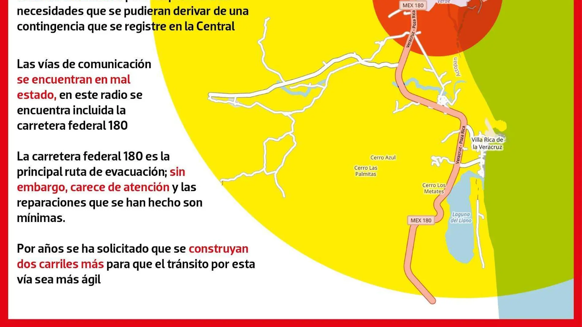 PERE | Rutas e evacuación en Veracruz | INFOGRAFÍA